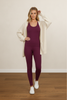 Ribbed lounge set styled look