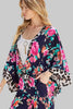 Floral leopard mix print resort set