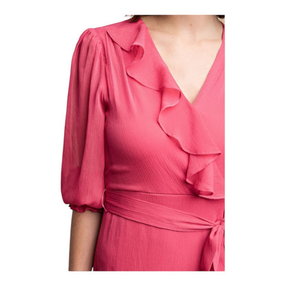 Waist Tie Faux Wrap MaxI Dress