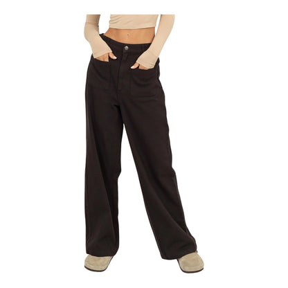 Black High Waisted Wide Leg Pants