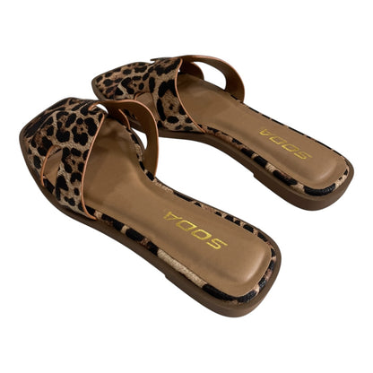 SLIP ON ENTRY OPEN TOE  X SHAPED SANDAL LIGHTLY PADDED