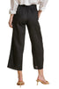 Linen lace tape detail pants back view