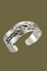 Kashi cuff bracelet in silver