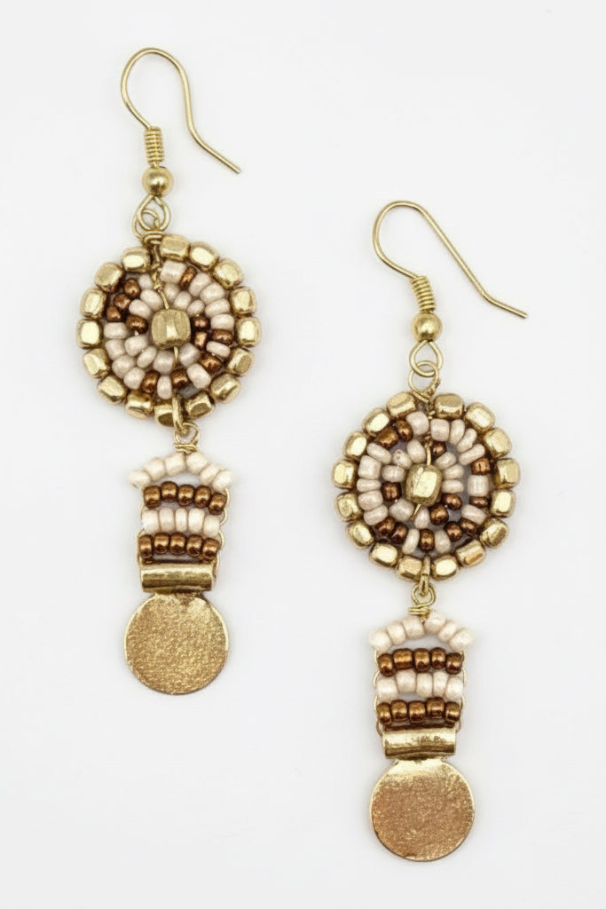 Sachi Coffee Earrings