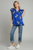Boxy cheetah print top