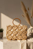 Rattani multi circle woven tote bag