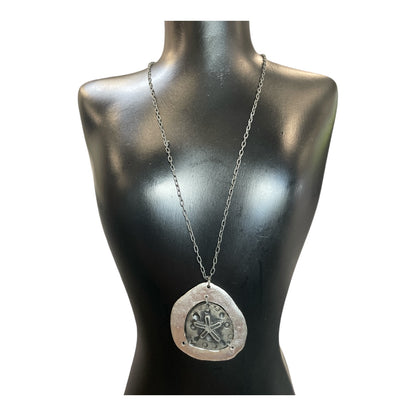 Star Fish Silver Antique Necklace