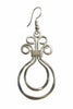 Timeless Twist silver earrings close up