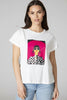 Pop art graphic short sleeve t-shirt