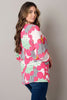 Open-front multi-color blazer