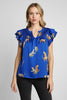 Cheetah print top with relaxed boxy cut