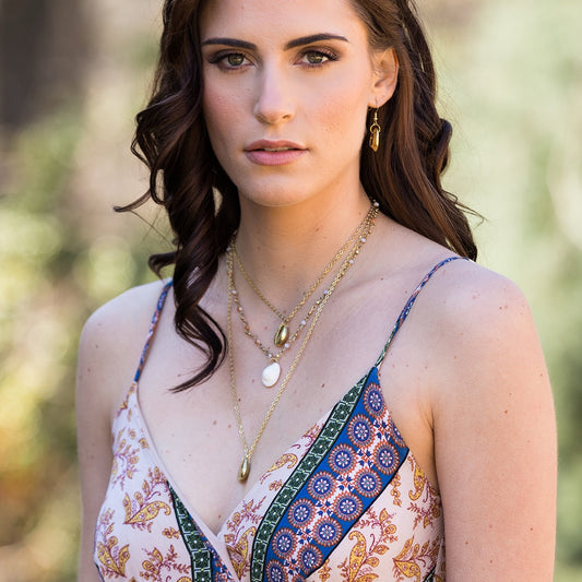 Layered Gold Sea Shells Necklace