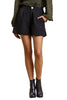 Vogue wide-leg button-zip shorts with side button detail, styled