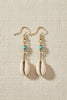 Beachy Boho Sachi shell earrings styled