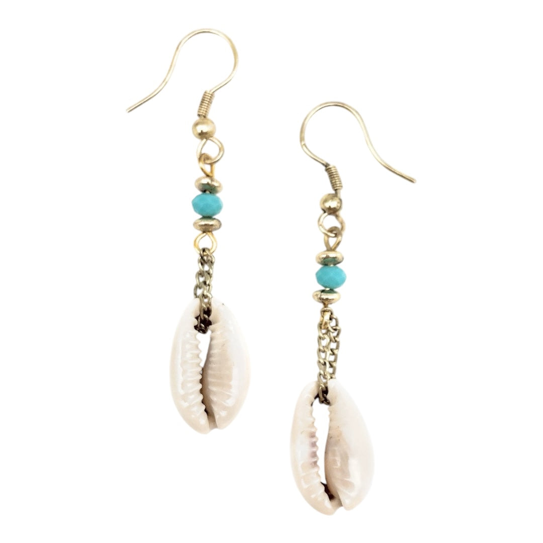 Sachi shell and beaded earrings