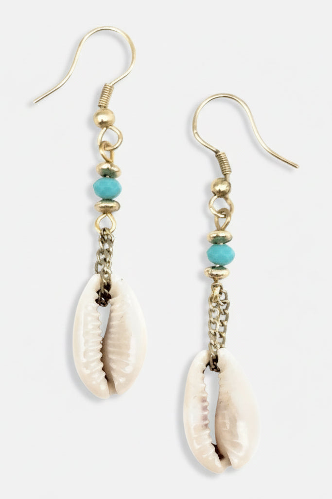 Sachi shell and beaded earrings