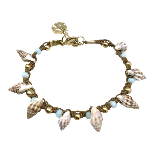 Handmade Tweed Shell Bracelet