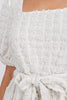 Puff sleeve tiered midi dress