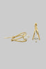 Shimmering teardrop rhinestone earrings, pair view