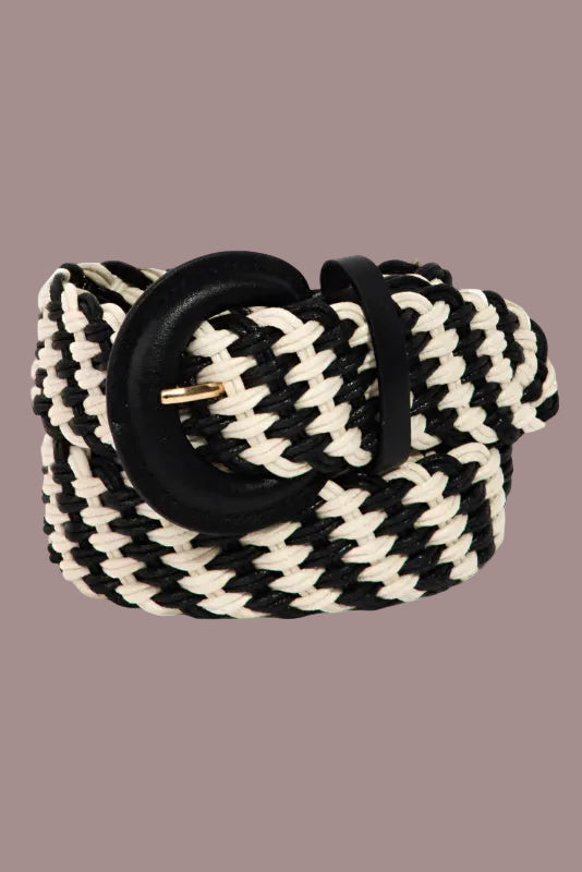 BRAIDED THEORY TWO TONE BELT