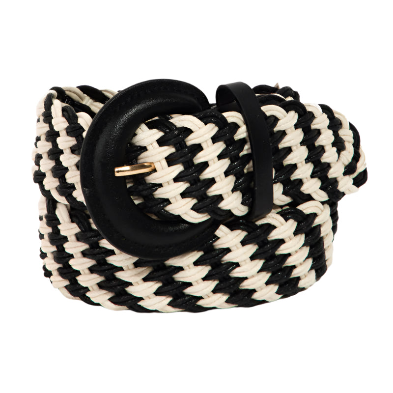 BRAIDED THEORY TWO TONE BELT