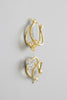 Rhinestone pincatch teardrop earrings, glamorous look