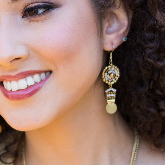 Sachi Coffee Earrings