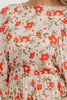 Vibrant floral open back maxi dress