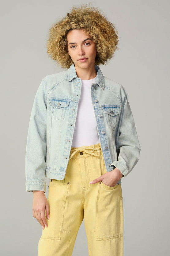 Natalie light wash denim jacket