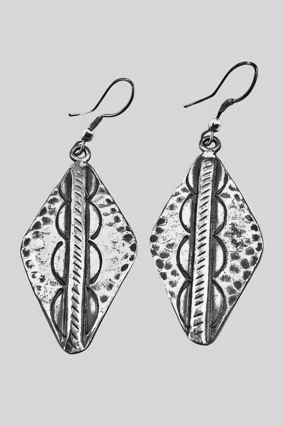 Western Tribal Arrow Head Earrings