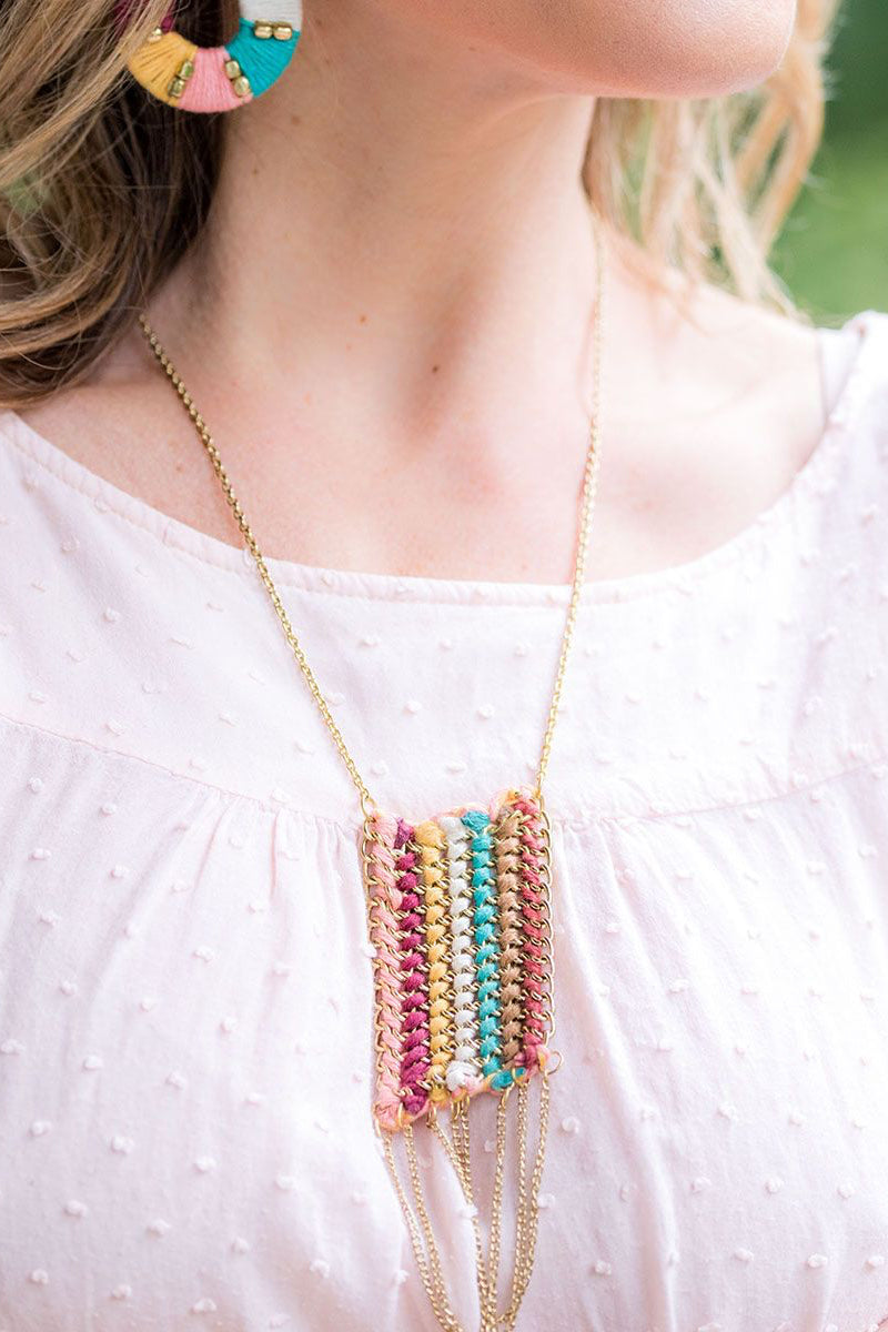 Prism Bar Drop Necklace