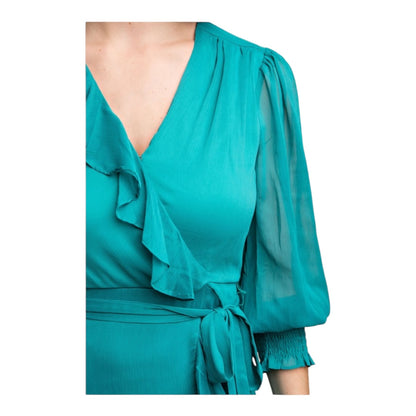 Waist Tie Faux Wrap MaxI Dress