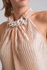 Champagne chain halter
