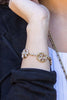 Boho Luxe beaded bracelet in coffee and cream tones