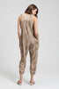 Shoulder tie tribal print jumpsuit by Mandalay and Company