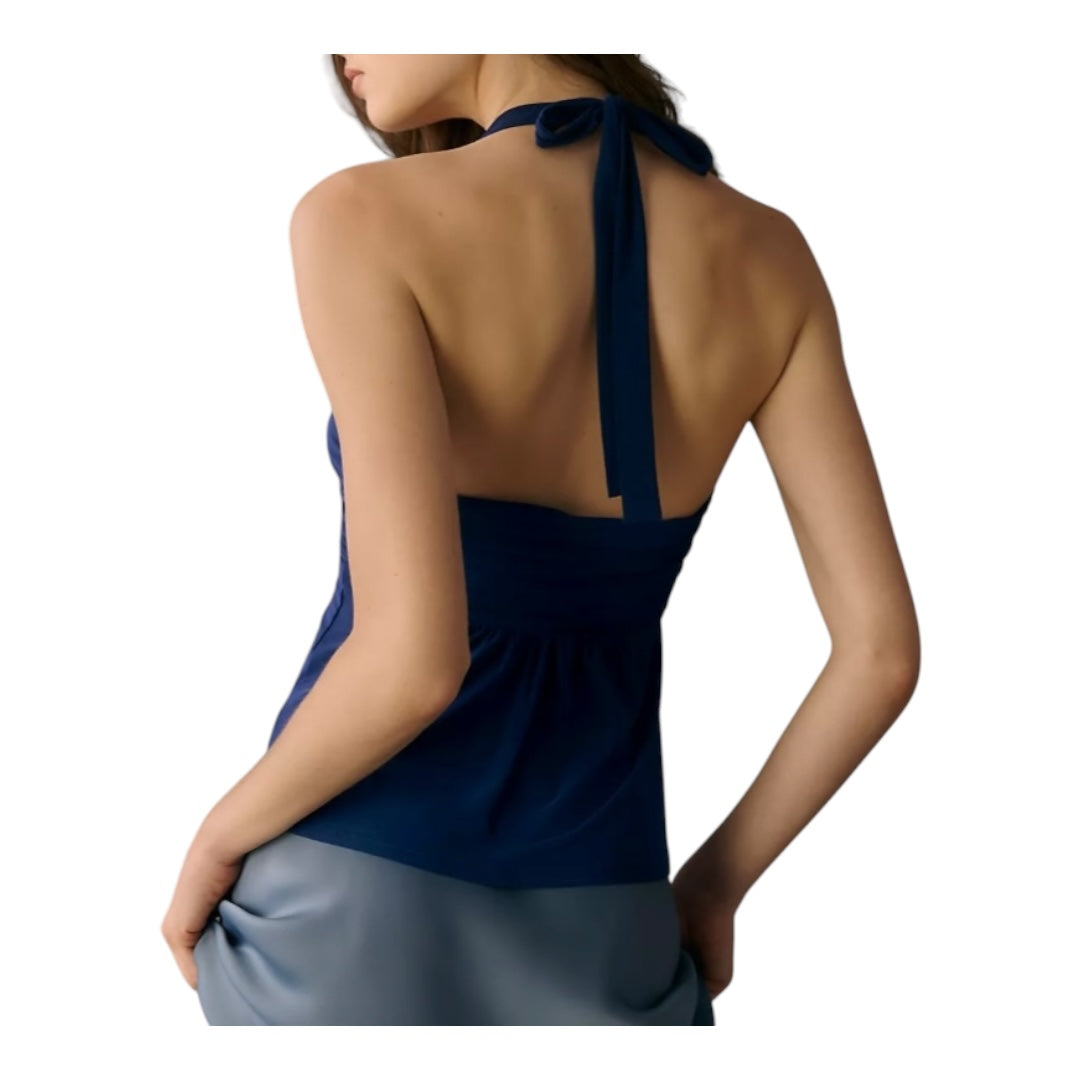 Twist- Front Halter Tank Top