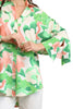 Floral print dolman sleeve blouse