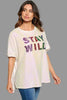 Graphic sequin blouse by Mandalay and Company