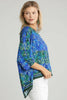 Botanica print kimono with 3/4 sleeves