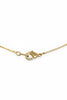 Crescent tear pendant necklace gold dipped