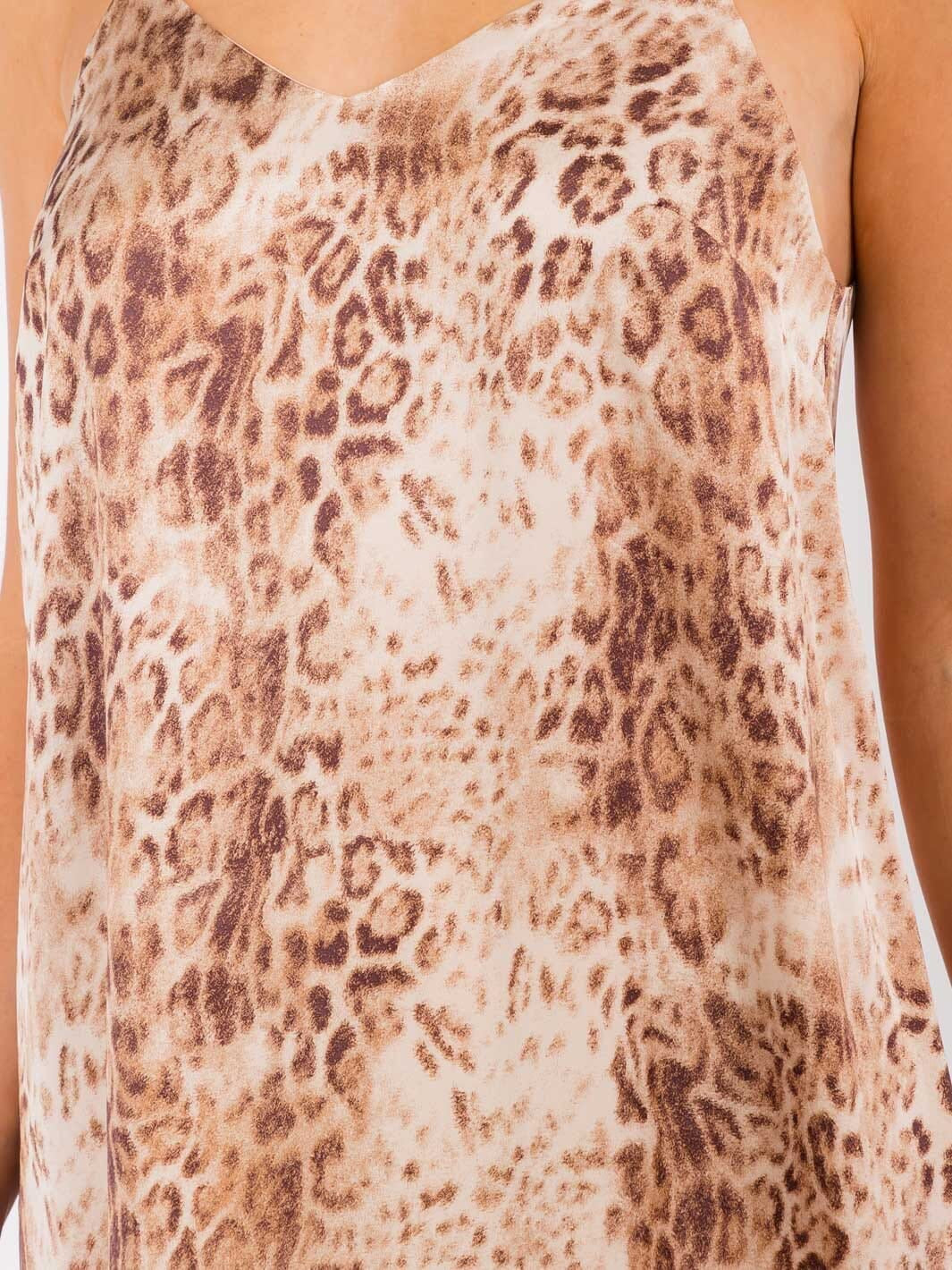 SNAKE PRINT ADJUSTABLE STRAP TIERED  MAXI DRESS