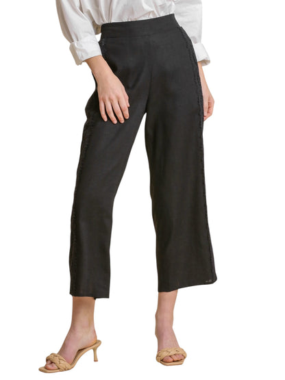 Loom & Lace Linen Elastic Waist Detail Pants