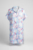 Watercolor floral short sleeve top
