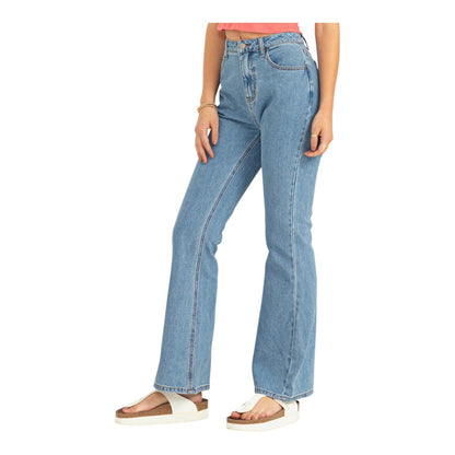 Blue High Waisted Flare bottom Jean