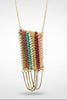 Warp weft necklace detail