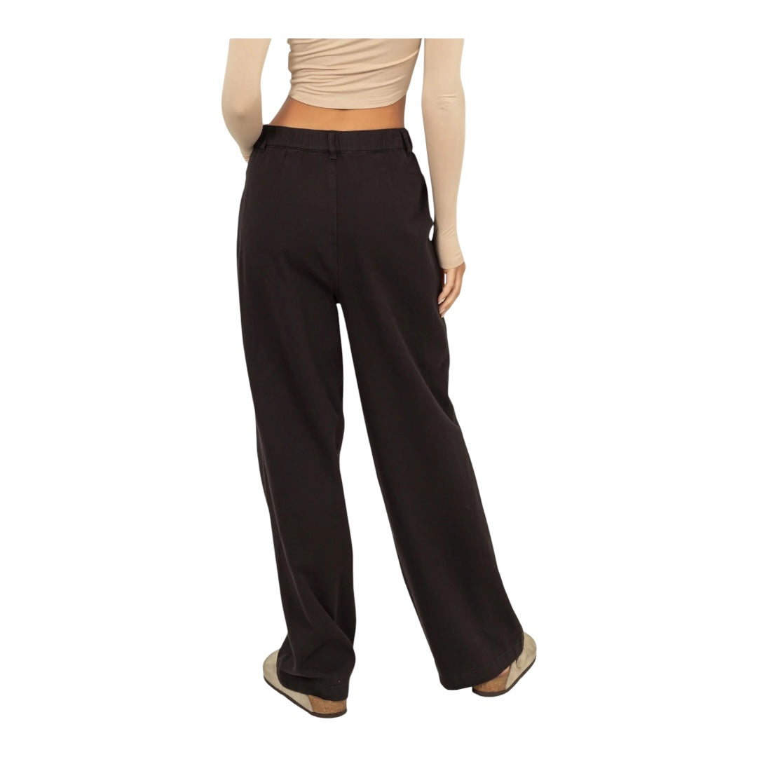 Black High Waisted Wide Leg Pants