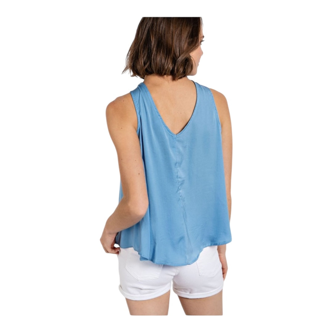 Front and Back Reversible Satin Top