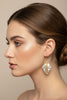 Desert Glow mixed metal earrings styled