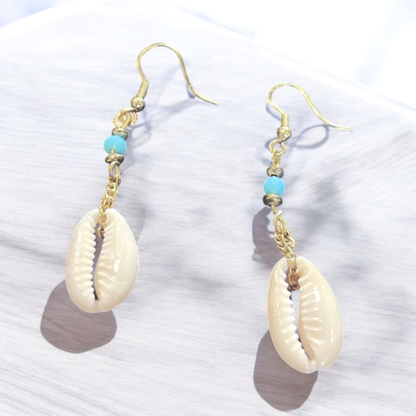 Sachi shell and beaded earrings