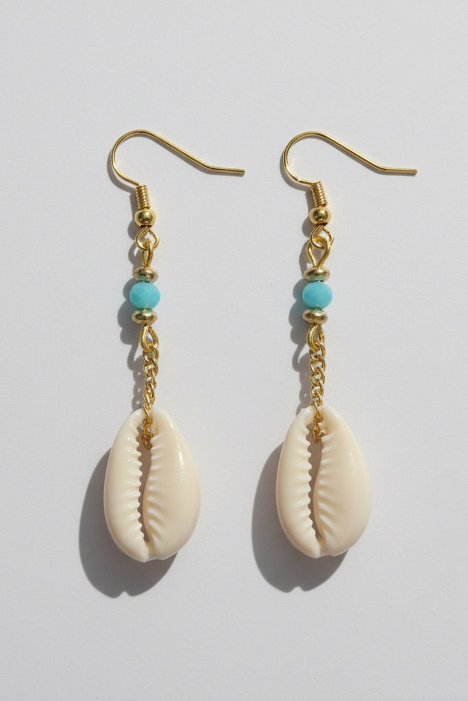 Sachi shell and beaded earrings